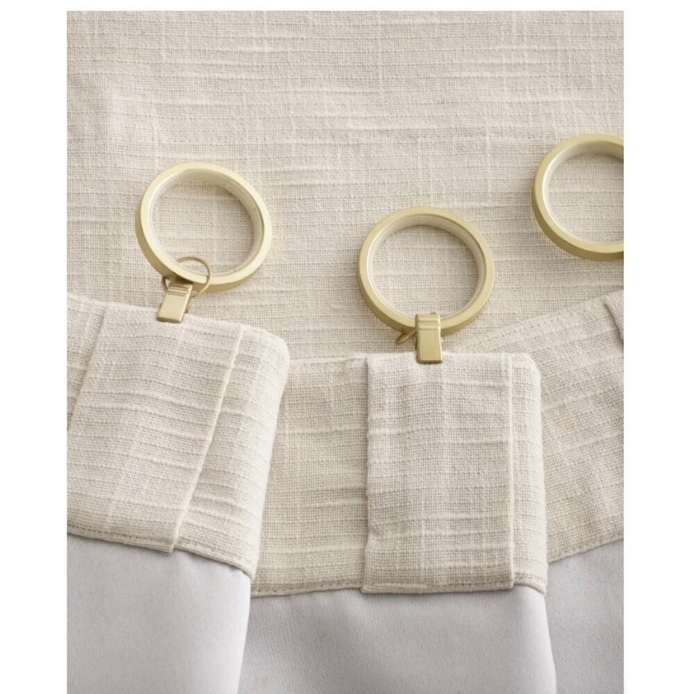 Quince Cotton Slub Room Darkening Curtain Panel 48X84 Natural - Picture 4 of 6